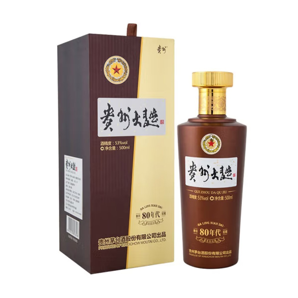 2024-02-06日，茅台贵州大曲（80年）500ML53.00度酒每瓶的价格是多少呢？